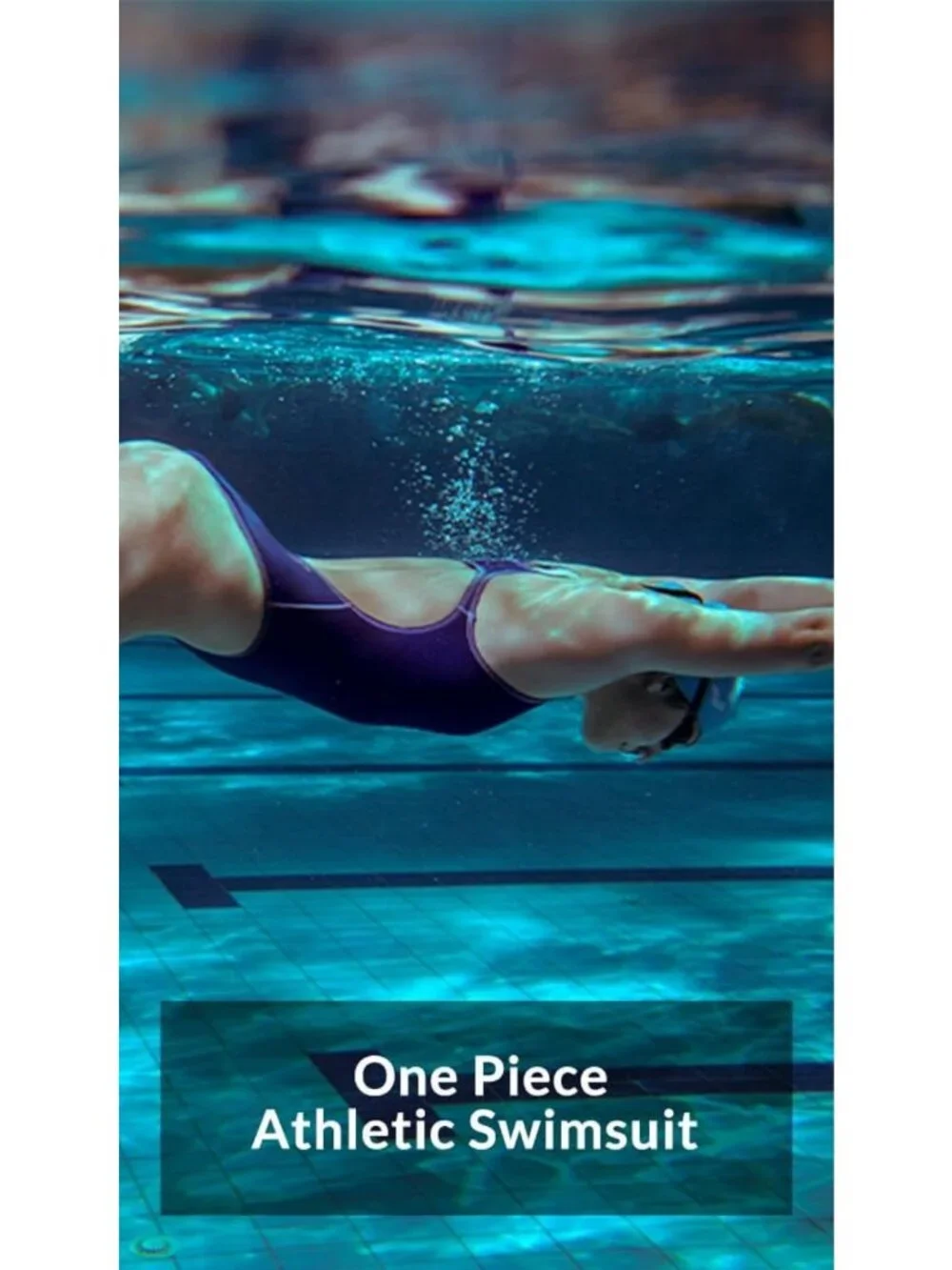 Women's Athletic One Piece Swimsuit - Racerback Bathing Suit for Active Swimwear